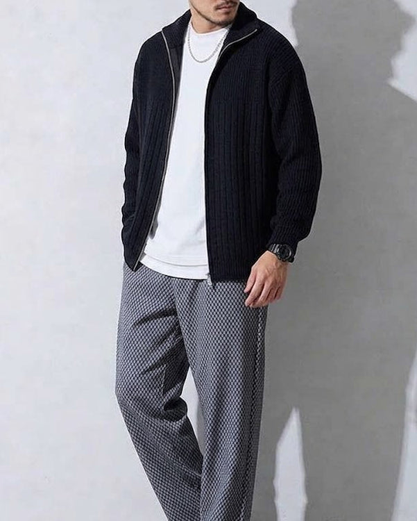 Thermal Striped Outer Urban Knit | BM-T-174