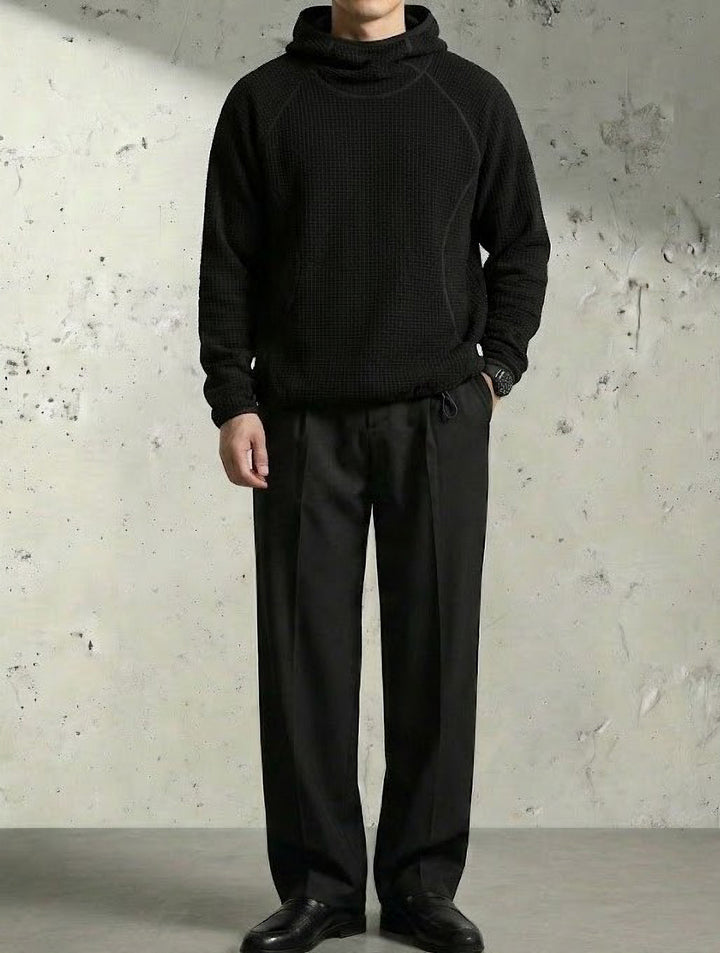 Ultra-Light Thermal Black Pullover｜BM-T-157