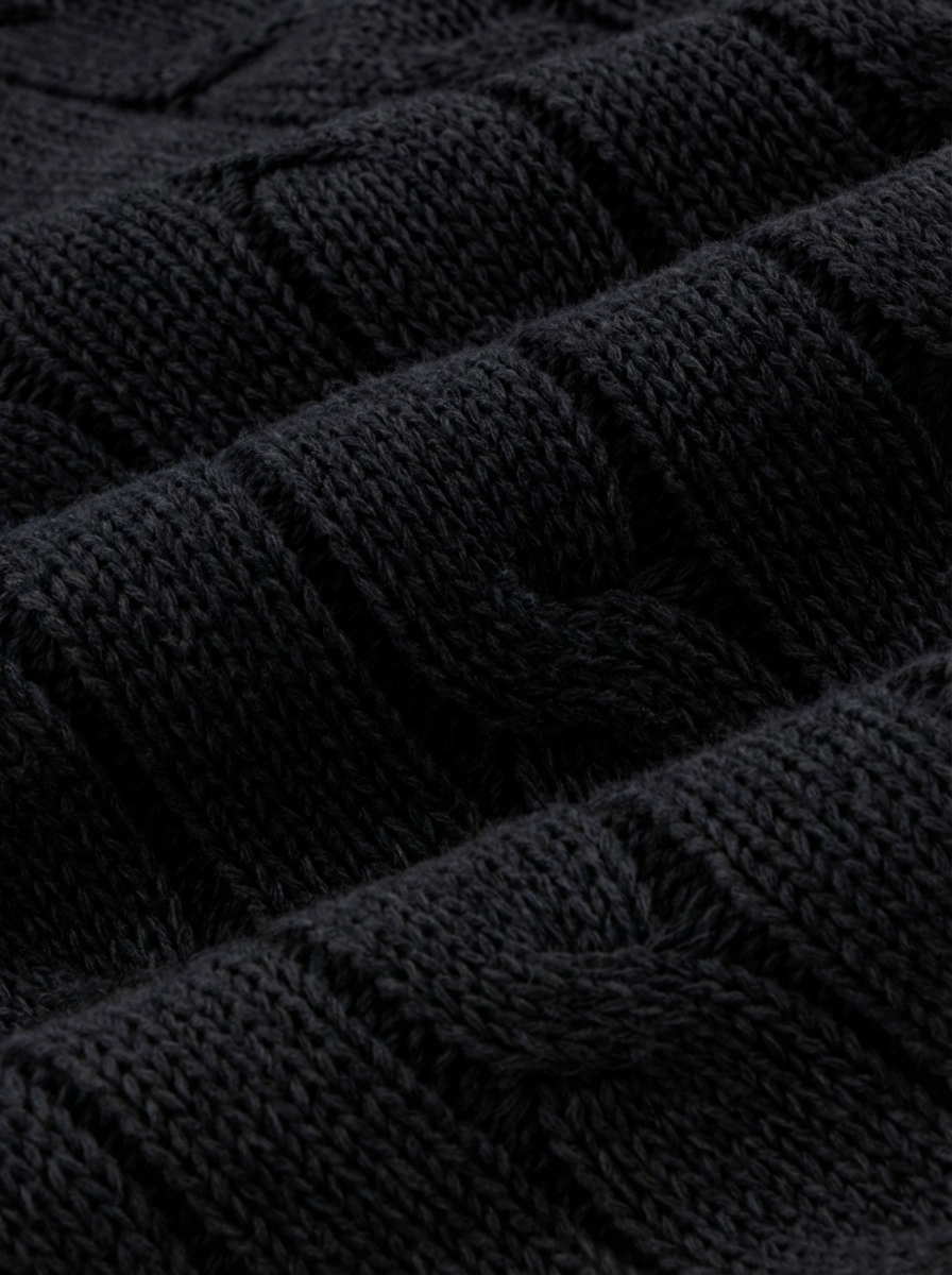 Shoulder Twist Zip Luxe Cardigan｜BM-T-139