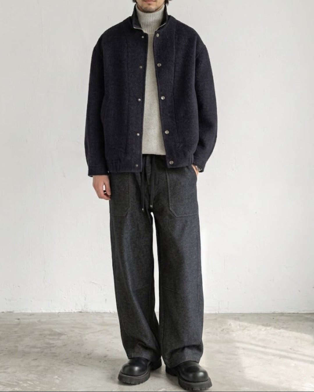 Unwind Wide Leg Twill Pants｜BM-B-159