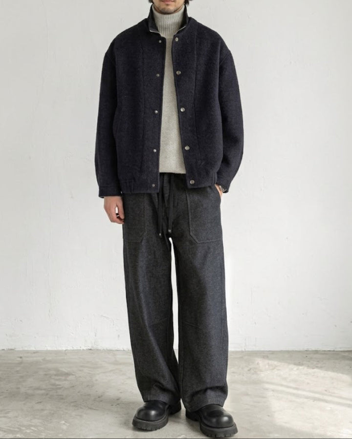 Unwind Wide Leg Twill Pants｜BM-B-159