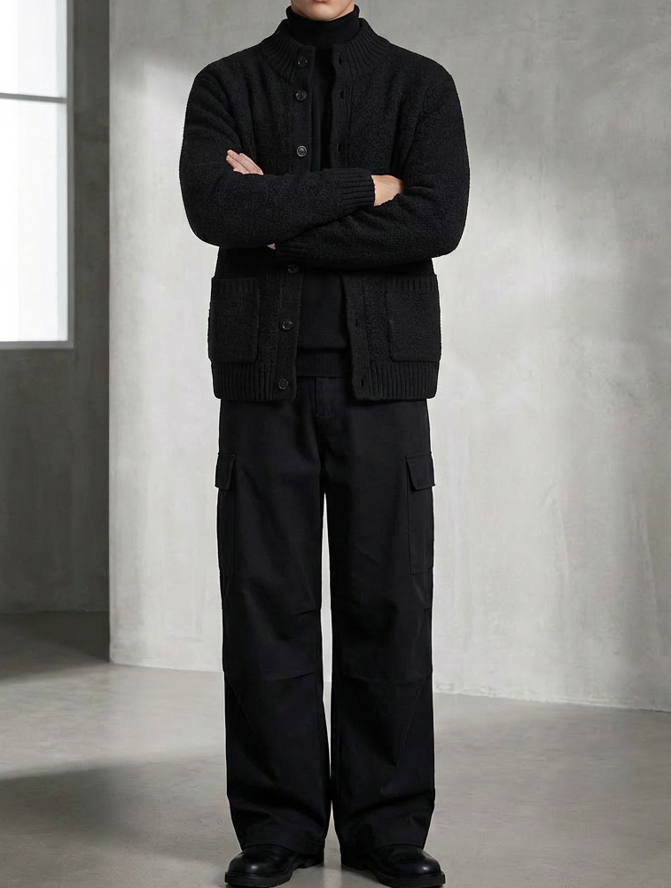 Soft Textured Knit Cardigan ｜BM-T-130