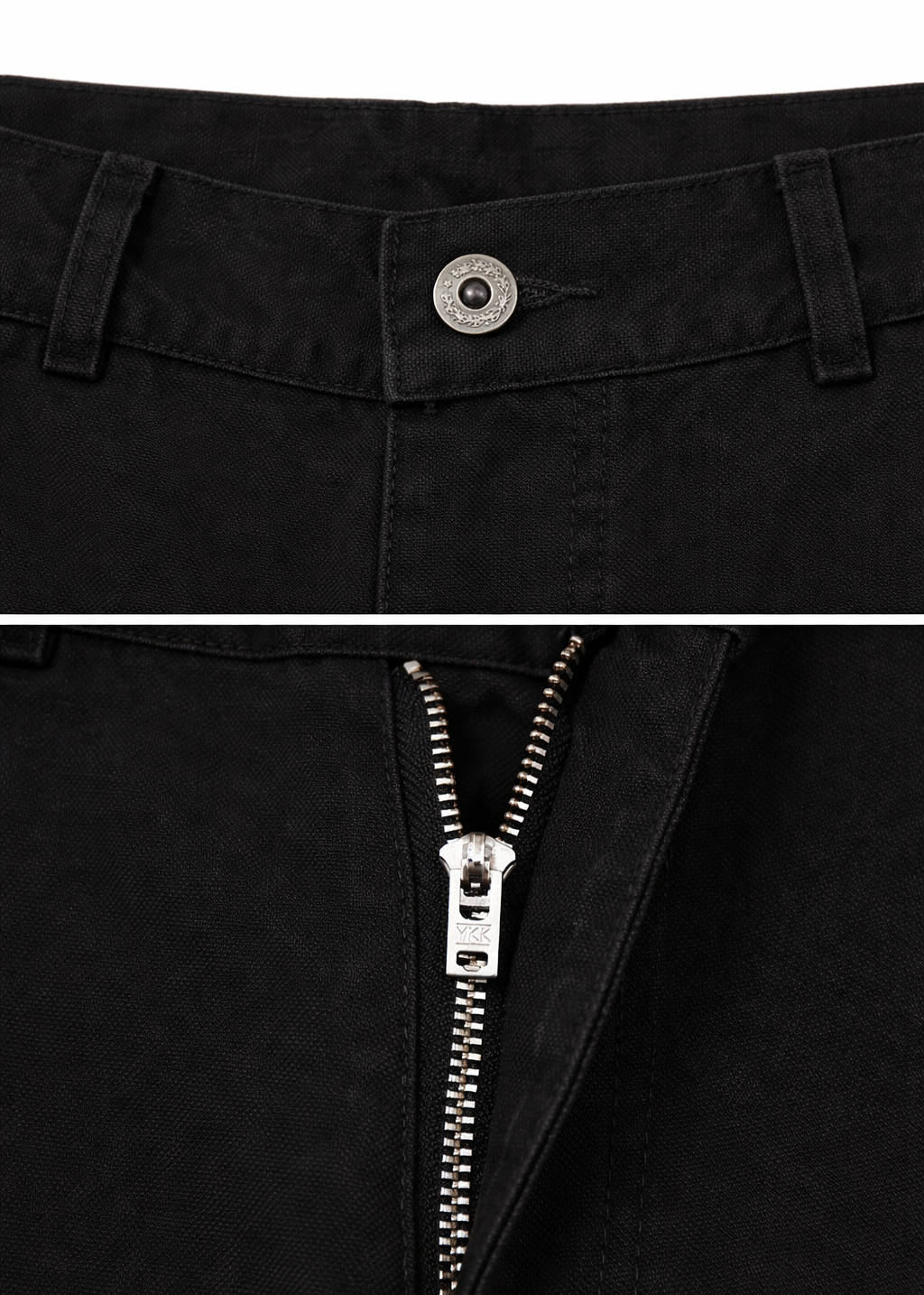 Vintage-Washed Pearl Canvas Work Pants｜BM-B-137