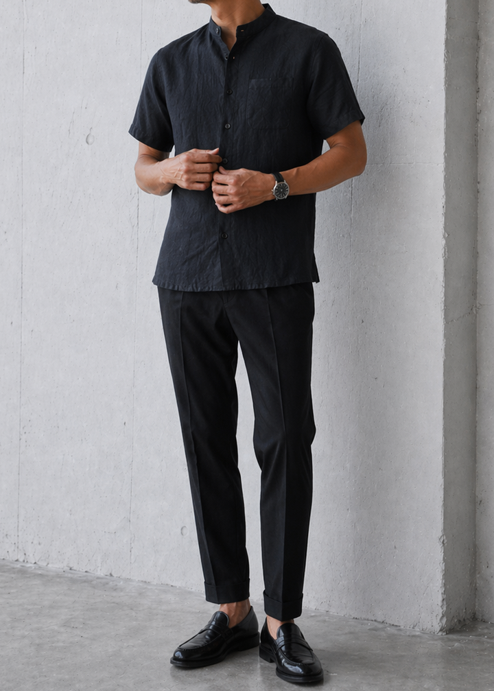 Dignified Square Collar Casual Noir｜BM-T-162