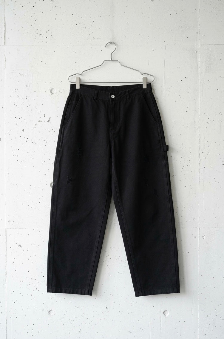 Vintage-Washed Pearl Canvas Work Pants｜BM-B-137