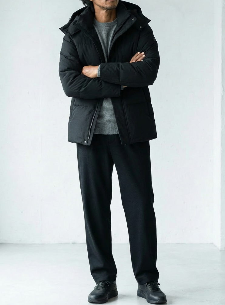 Minimal White Duck Down Jacket｜BM-O-127