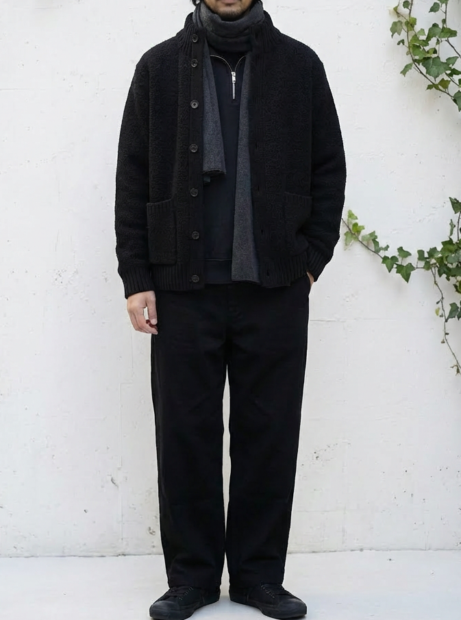 Soft Textured Knit Cardigan ｜BM-T-130