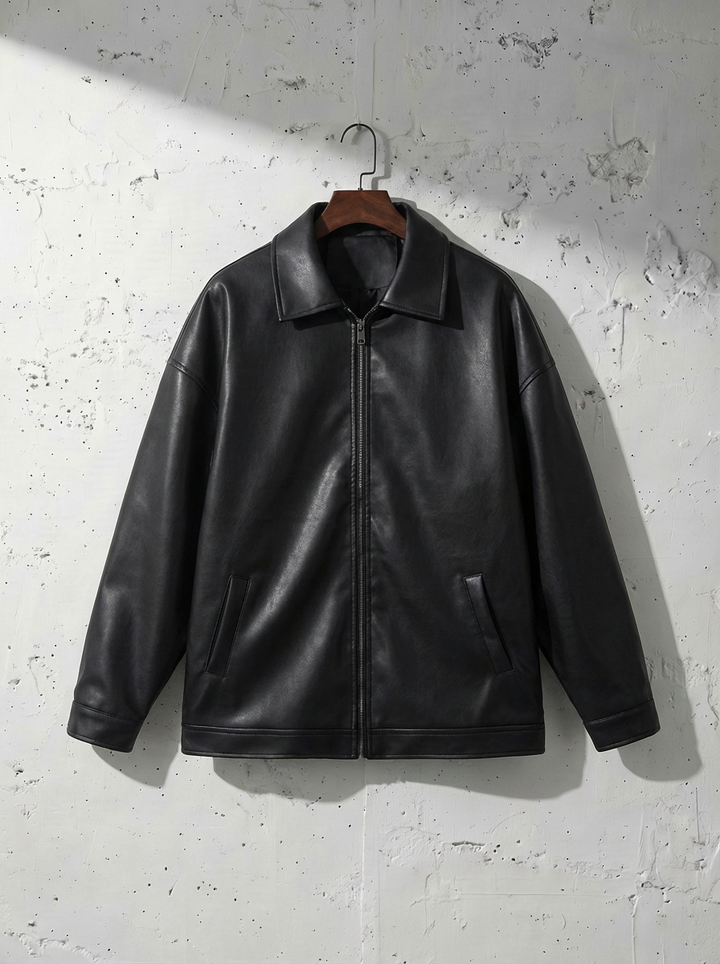 Smooth Leather Varsity Jacket｜BM-O-137
