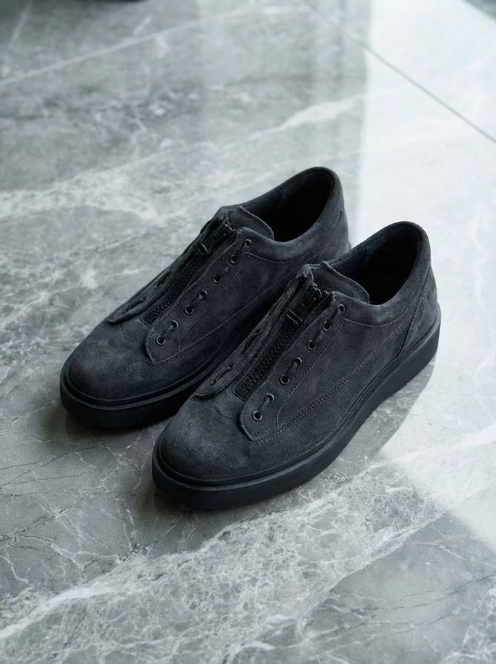 Leather Zip Messenger Sneakers｜BM-SH-22