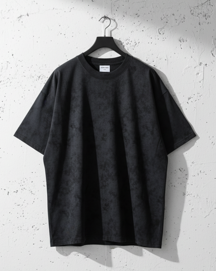 Vintage Texture Washed Half Sleeve Tee｜BM-T123