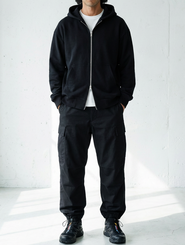 Luxe Zip Aesthetic Hoodie｜BM-T-134