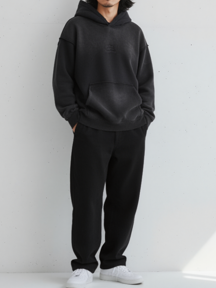 Vintage Gradient Washed Design Hoodie｜BM-T-121