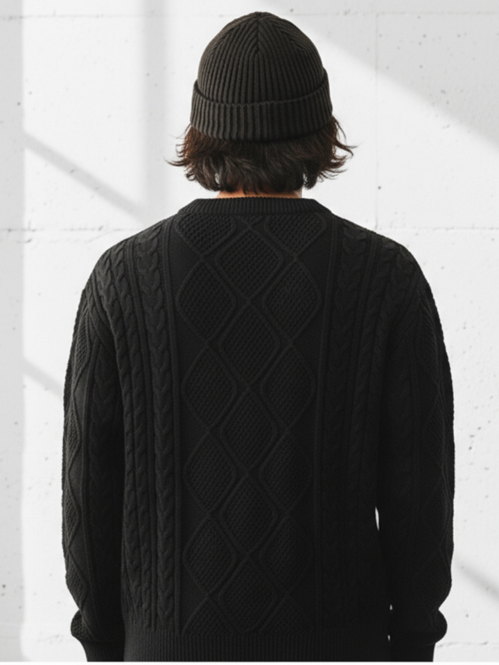 Chunky Cable Knit Sweater｜BM-T0104