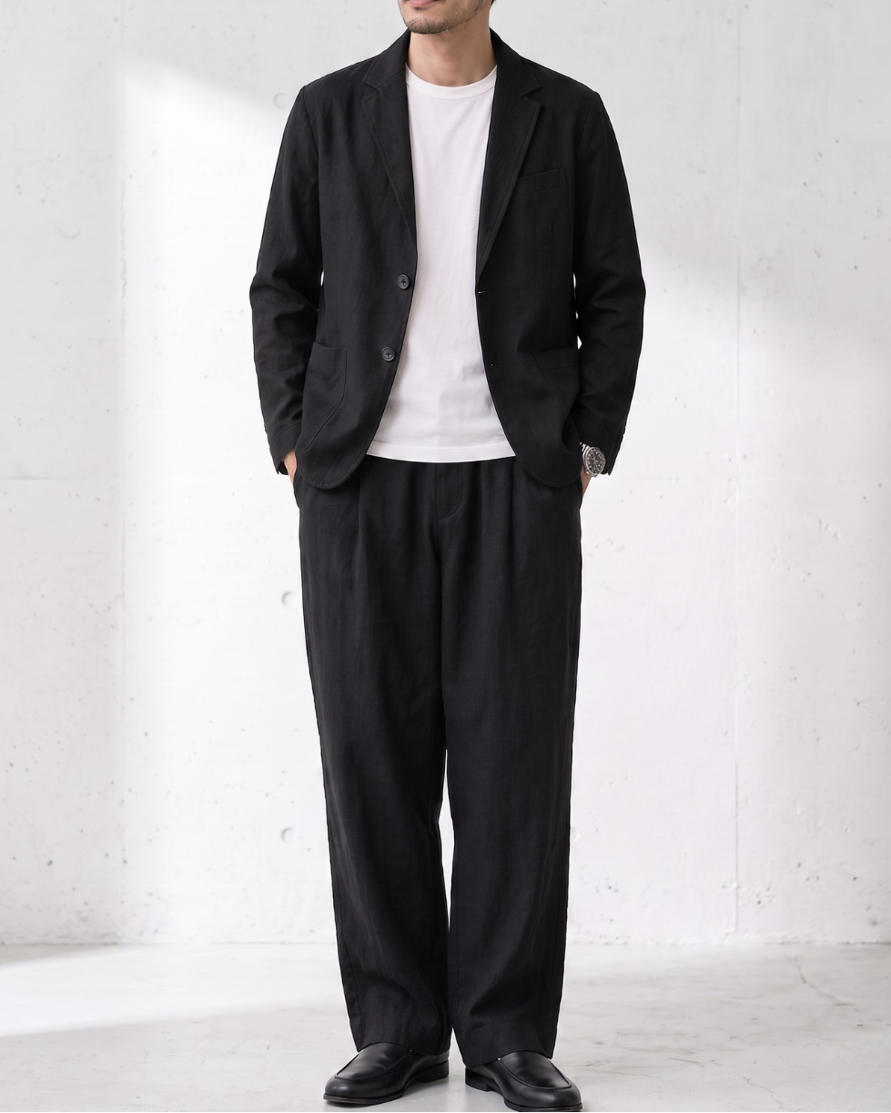 Premium Ramie Tailored Casual Jacket｜BM-T-165