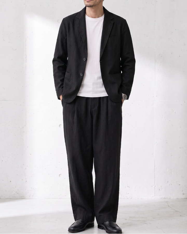 Premium Ramie Tailored Casual Jacket｜BM-T-165