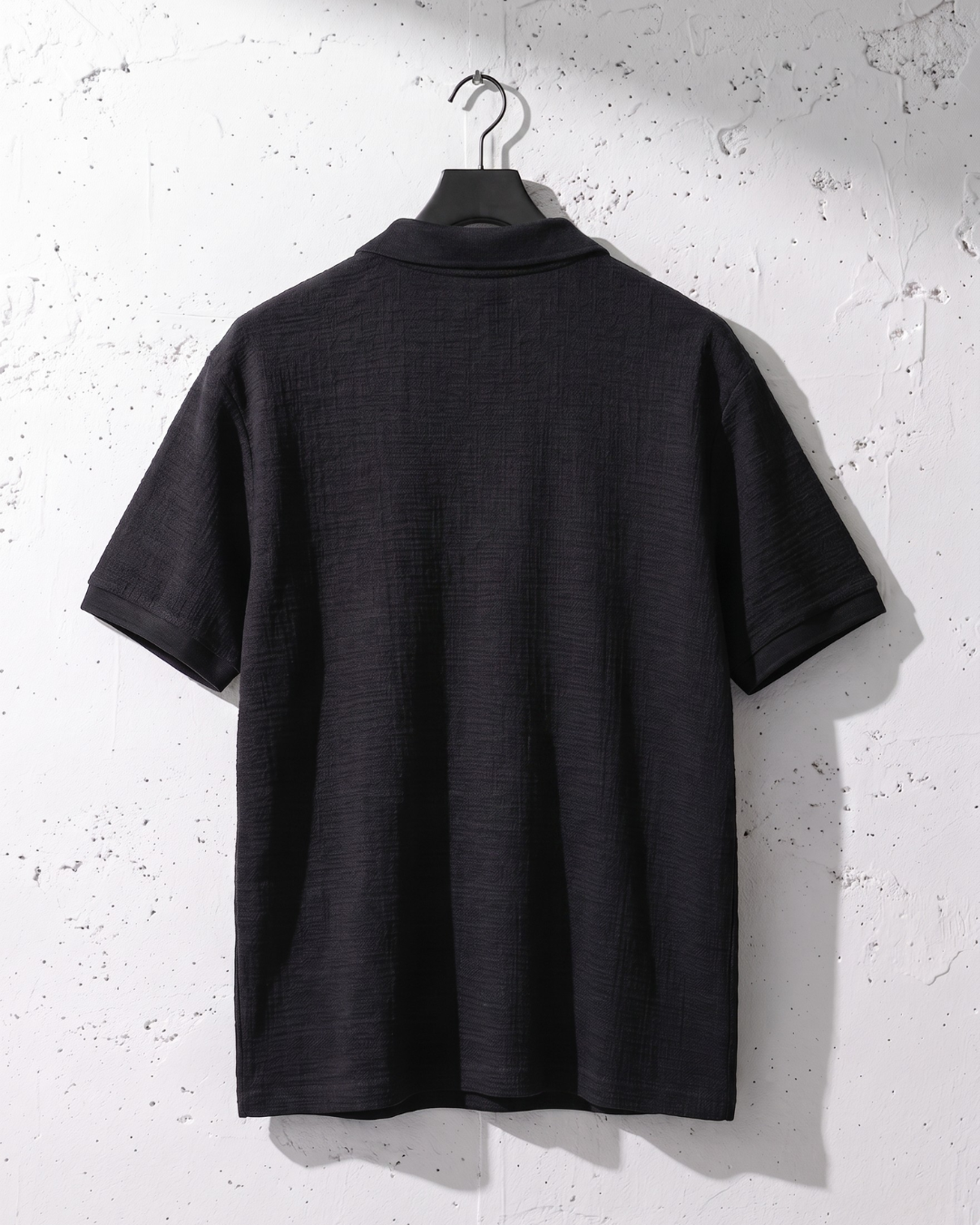 Urban Commute Solid Black Polo｜BM-T-166