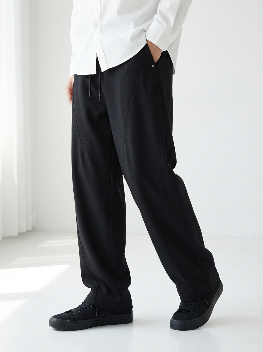 Loose Wide Straight Pants｜BM-B-124