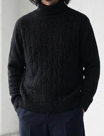 Thick Fleece Turtleneck Sweater｜BM-T-131