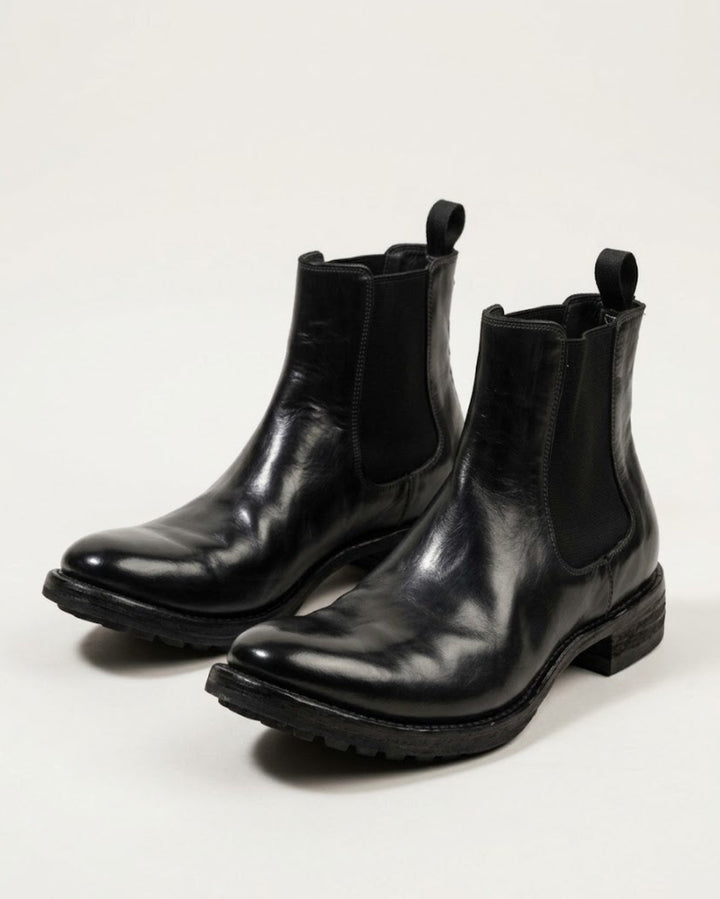 Vtg Washed Cowhide Chelsea Boots｜BM-SH-27