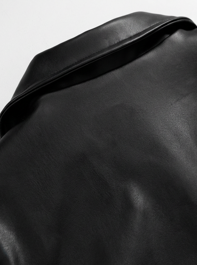 Smooth Leather Varsity Jacket｜BM-O-137