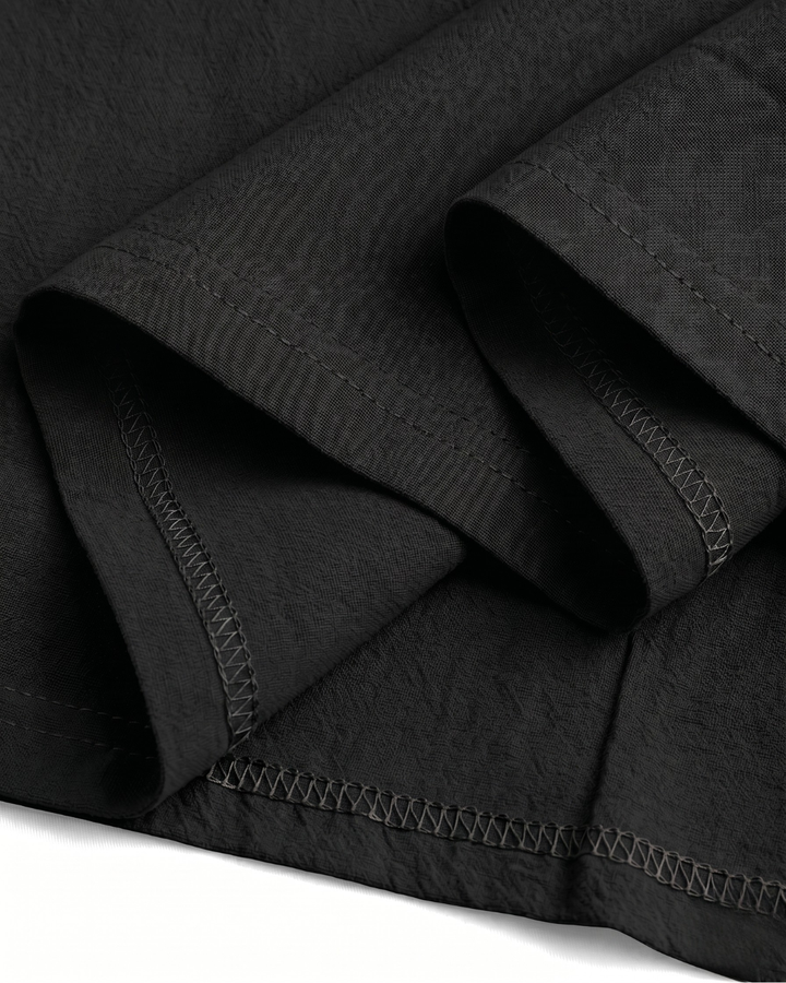 Urban Commute Solid Black Polo｜BM-T-166