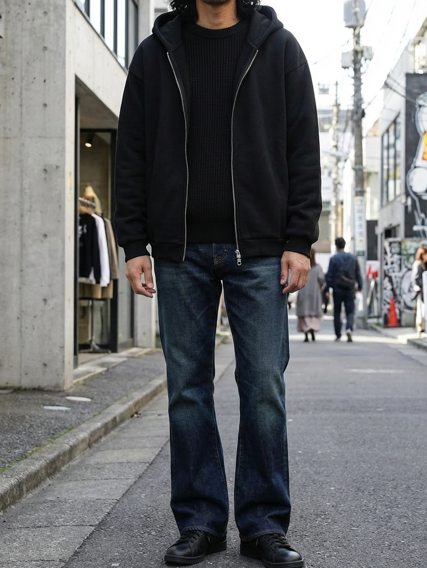 Luxe Zip Aesthetic Hoodie｜BM-T-134