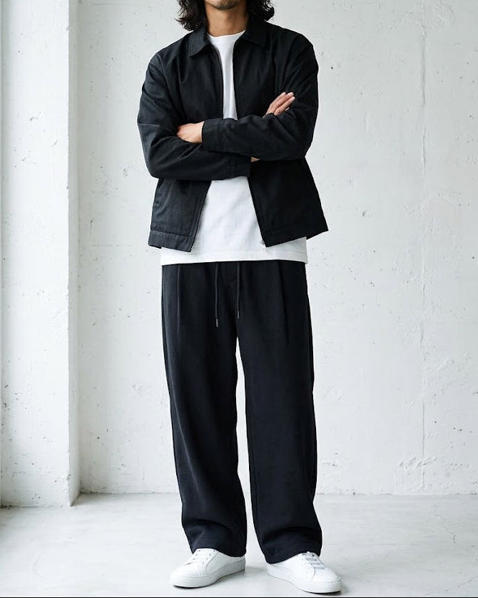 Structured Wide Straight Sweatpants｜BM-B-154