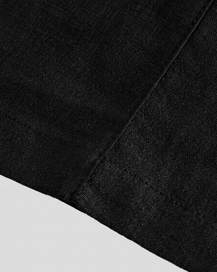 Air-Flow Linen Loose Straight Trousers｜BM-B-148