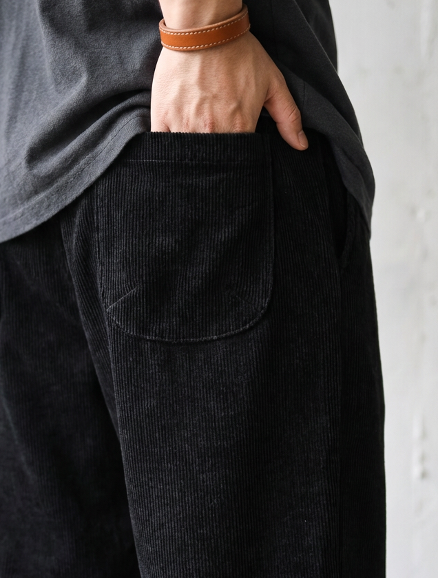 Chenille Drape Corduroy Smart Trousers｜BM-B-123