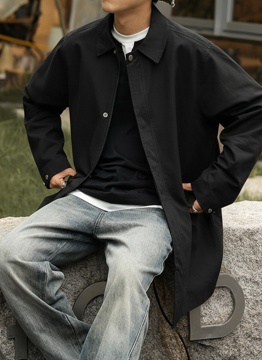 Vintage Workwear Hip-length Jacket｜BM-O-112