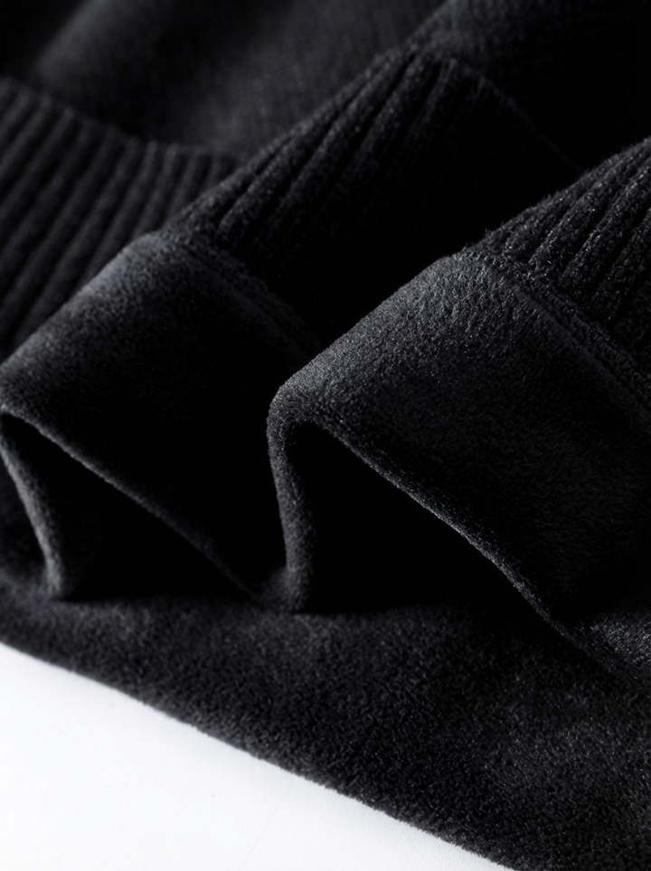 Plush Fleece Half-Turtleneck Sweater｜BM-T-129