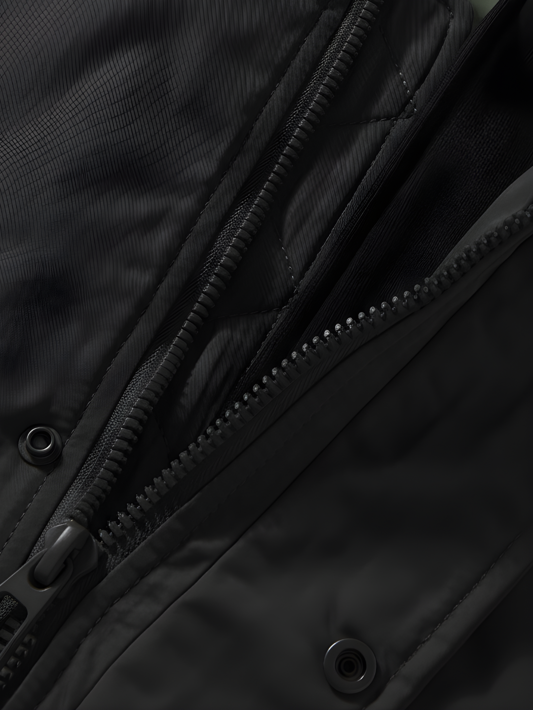 Layered Style Hood Warm Bomber Jacket ｜BM-O-121