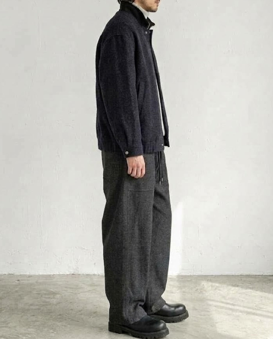 Unwind Wide Leg Twill Pants｜BM-B-159