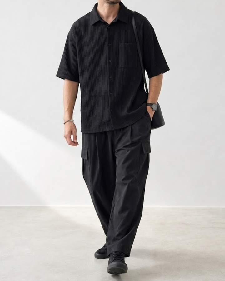 Effortless Ice-Silk Summer Half-Sleeve Shirt｜BM-T-167