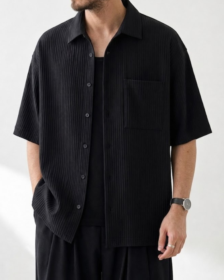 Effortless Ice-Silk Summer Half-Sleeve Shirt｜BM-T-167