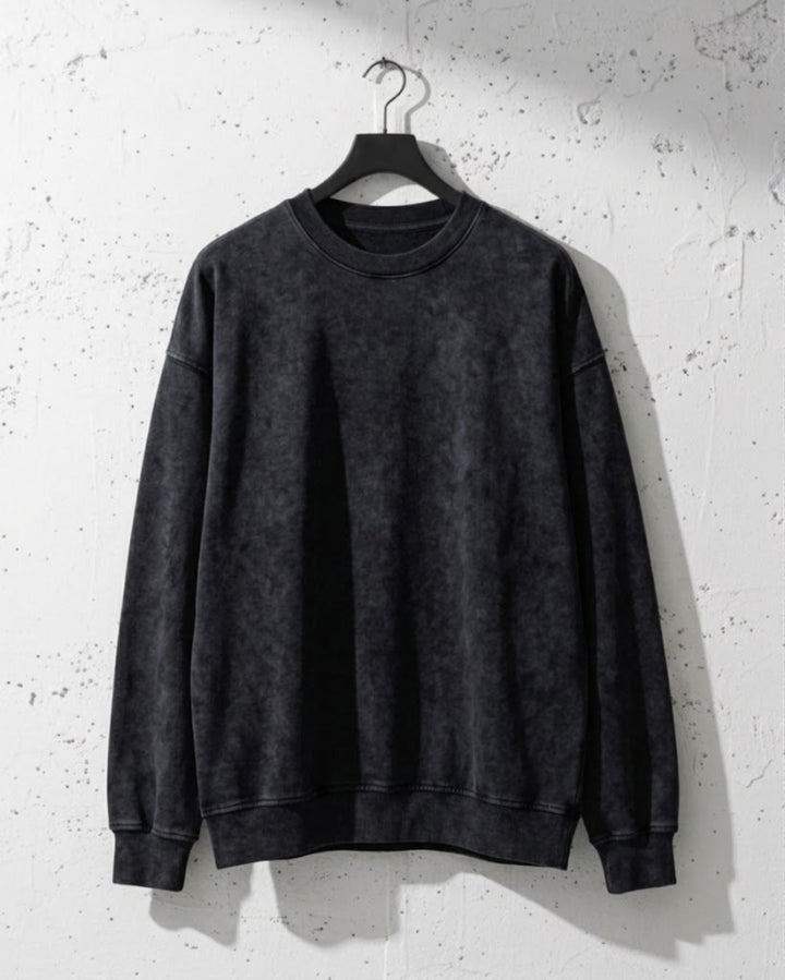 Heavyweight Vintage Wash Crewneck｜BM-T-173