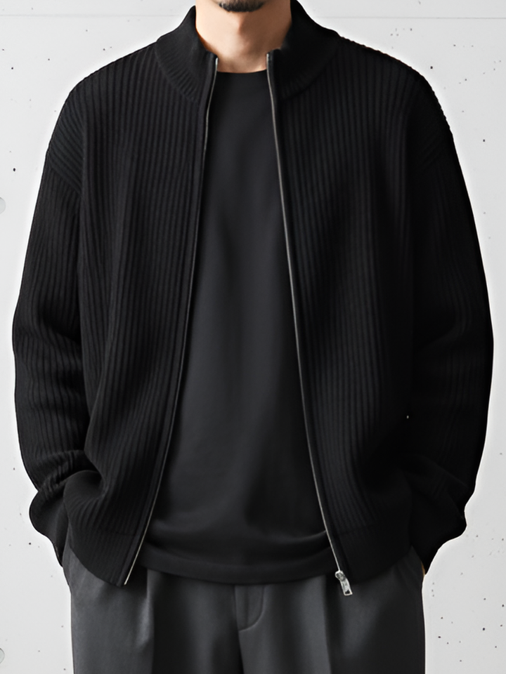 Warm Mock Neck Zipper Knit ｜BM-T-105