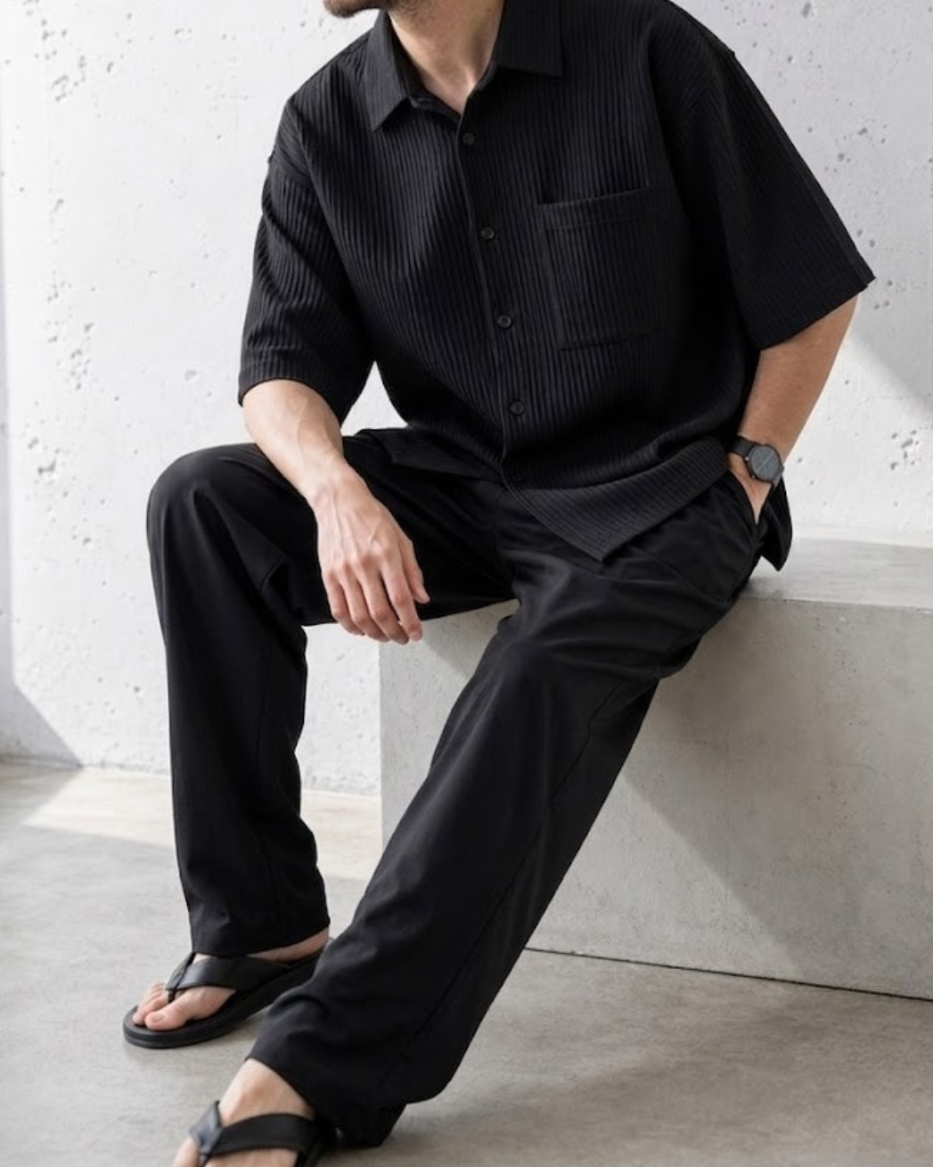 Effortless Ice-Silk Summer Half-Sleeve Shirt｜BM-T-167