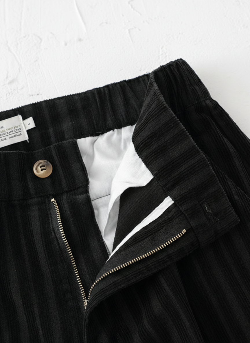 Textured Striped Corduroy Pants｜BM-B-119