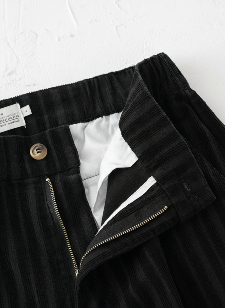 Textured Striped Corduroy Pants｜BM-B-119