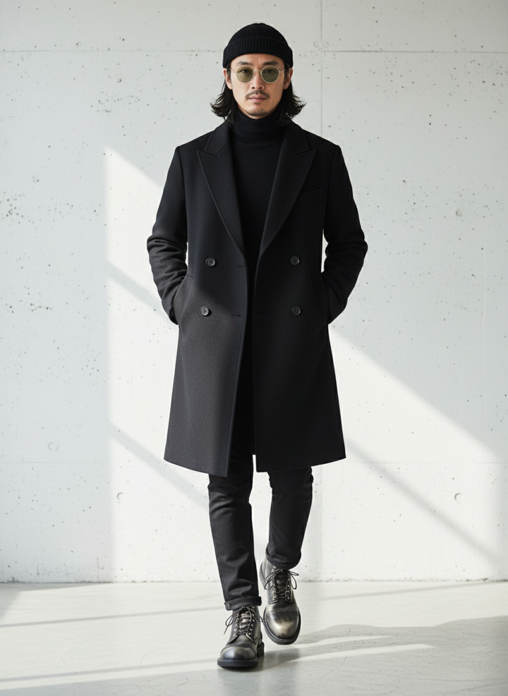 Black Custom Edition Leather Combat Boots｜BM-SH-19