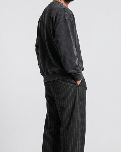 Heavyweight Vintage Wash Crewneck｜BM-T-173