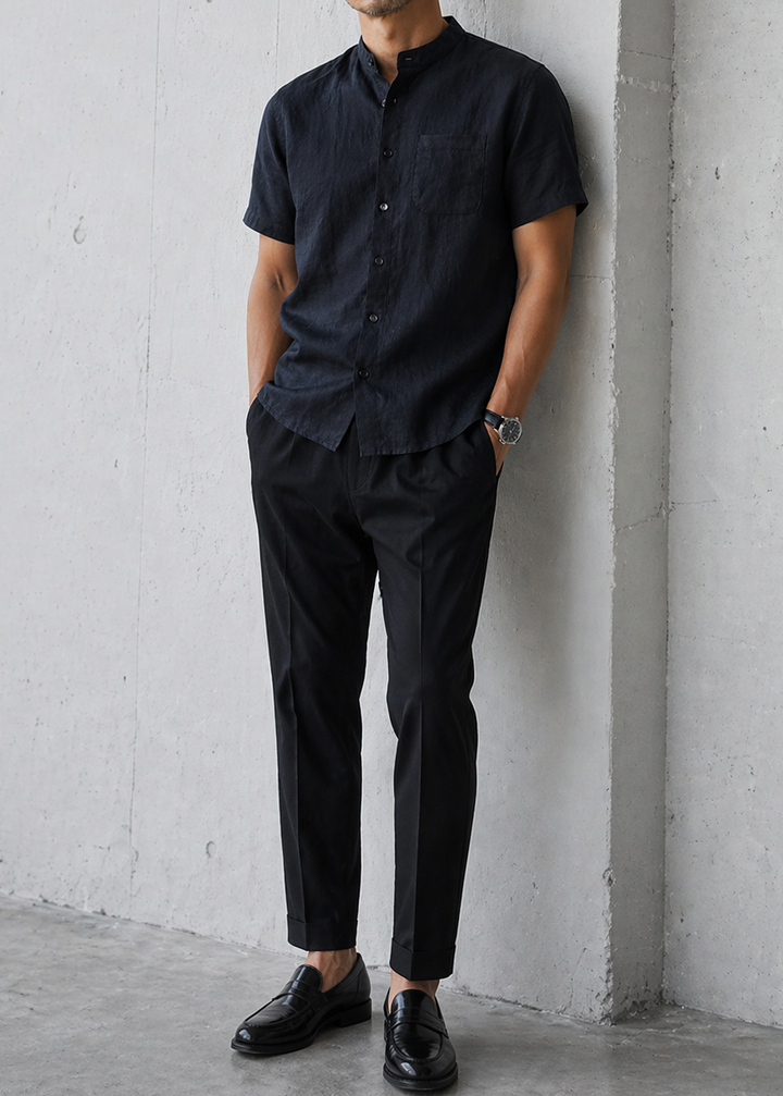 Dignified Square Collar Casual Noir｜BM-T-162