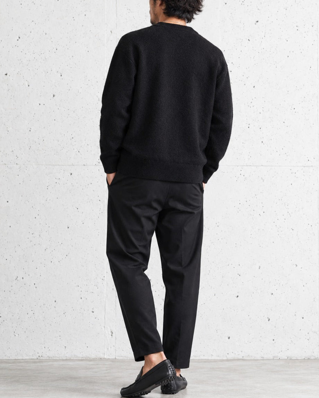 Crewneck Textured Knit Cardigan Jacket｜BM-T-175