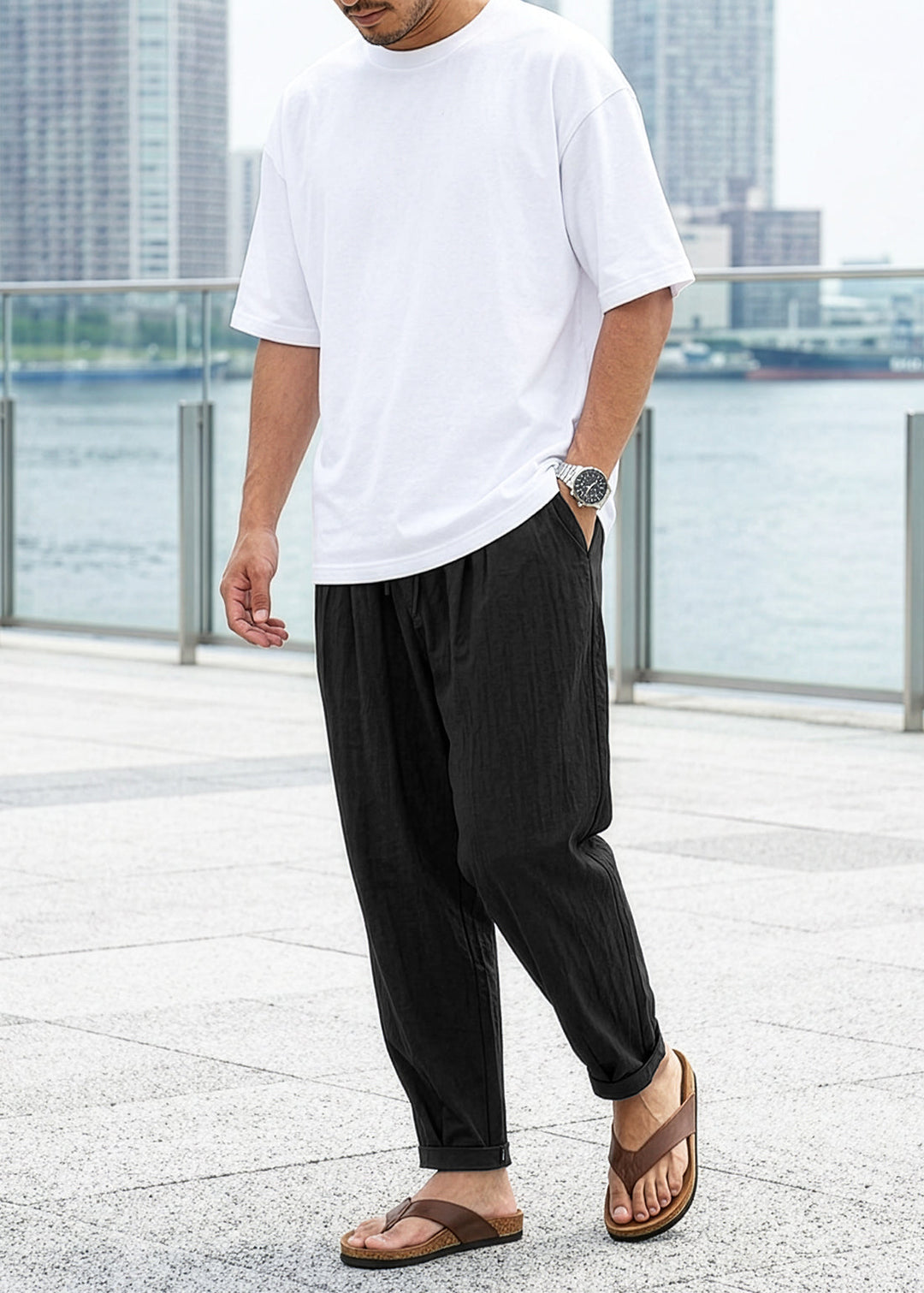 Light & Breathable Fabric Joggers｜BM-B-145