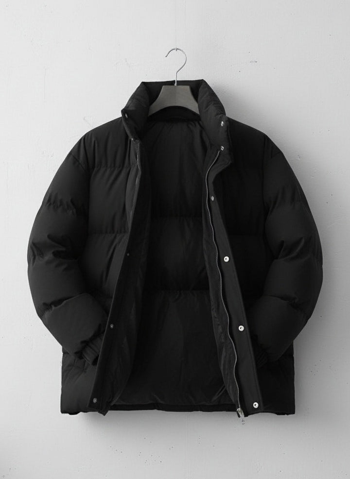 Padded Warm Jacket Black Casual｜BM-O-117