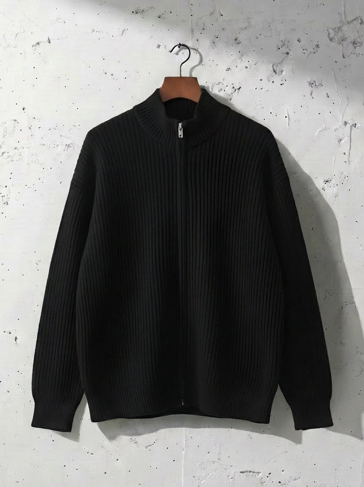 Warm Mock Neck Zipper Knit ｜BM-T-105