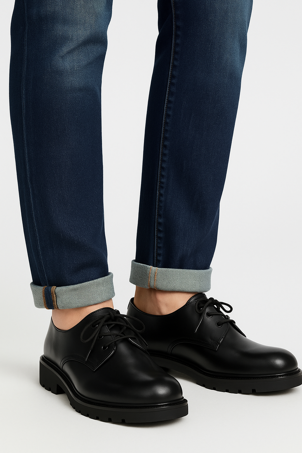 Modern Leather Platform Derby Shoes｜BM-SH-11