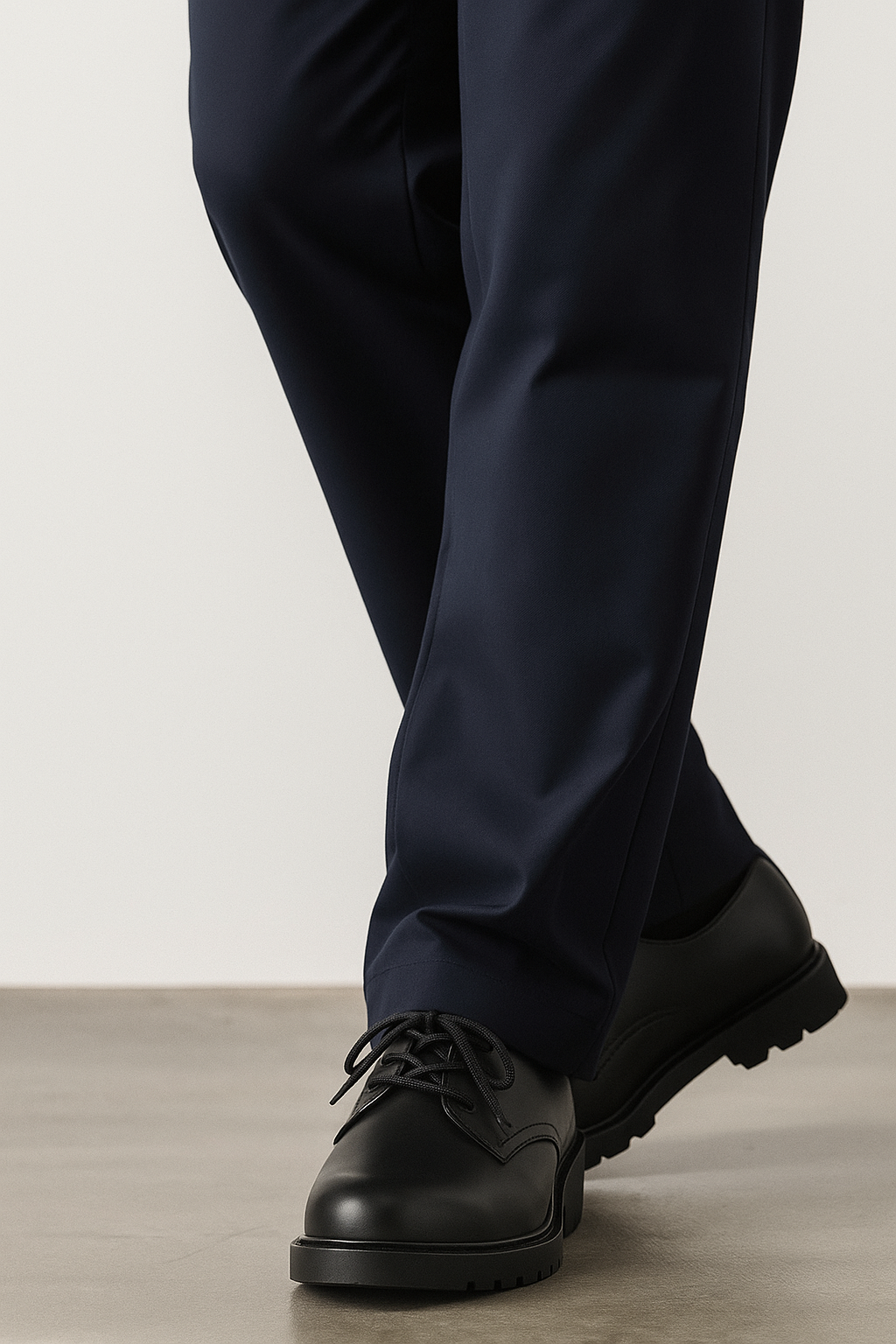 Modern Leather Platform Derby Shoes｜BM-SH-11