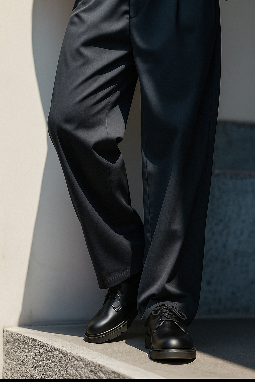 Modern Leather Platform Derby Shoes｜BM-SH-11